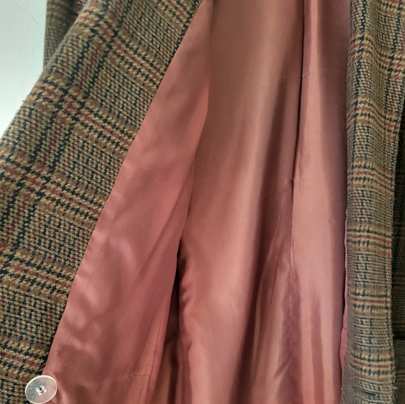 Vintage Para Double Breasted Wool Blend Plaid Blazer Size 10 - Picture 11 of 16